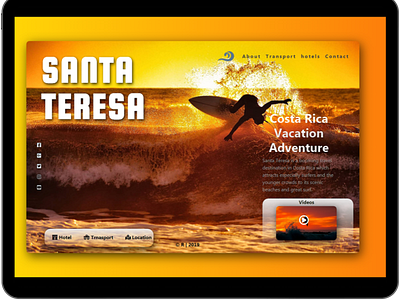 Santa Teresa design landing page ui ux web