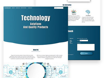 Technology Landing Page