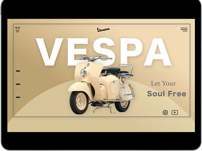 VESPA design landing page ui ux web