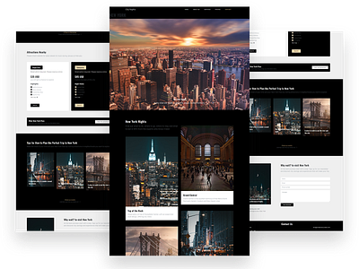 New York design landing page ui ux web