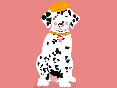 Doggo Illustration animal illustration art artist design digital artist dog dog illustration fashion design fashion illustration illustration illustrator pattern pink print print design surface pattern