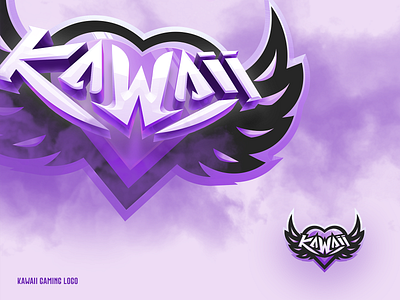 Kawaii Gaming Logo 3d branding cute esports gaming illustration illustrator kawaii photoshop team