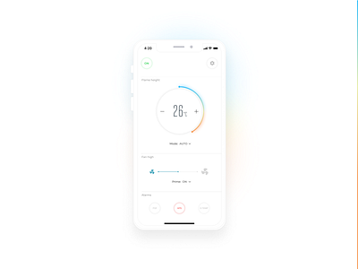 Heating control App app minimal mobile mobile app mobile app design product design ui ux