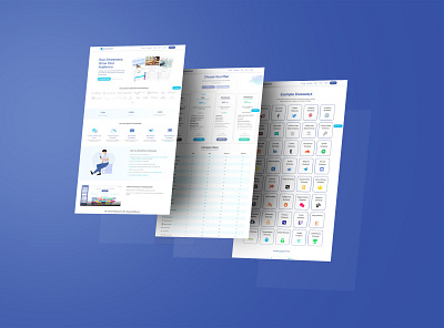 UI Design and Illustrations for SweepWidget account blue design figma illustraion logo minimal page design purple sass ui ux vector web web design webdesign website website design white