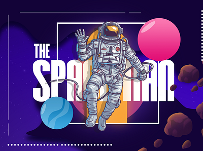 Spaceman Music Festival Poster edm graphic design music musicfestival poster poster art poster design space ui