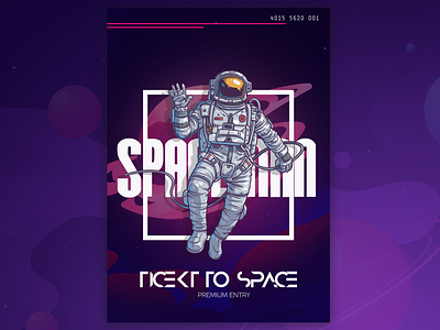 Spaceman Festival Pass Design