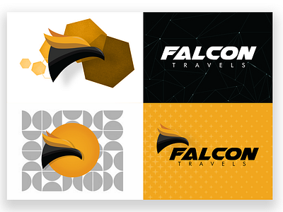 Falcon Travels Icon Design - #DailyUI