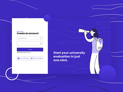 Sign-up page UI Design