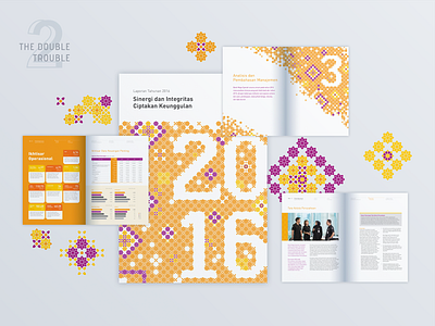 Bank Mega Syariah 2016 Annual Report annual report corporate editorial design graphic graphic design layout patterns