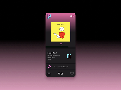 Daily UI #009 - Music Player app dailyui dailyuichallenge design music player ui ux
