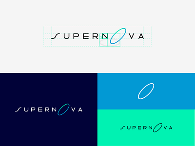 Supernova branding logo typography universe