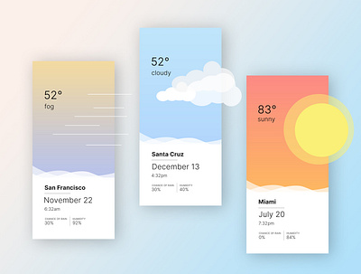 Simple Weather App app design mobile mobile design mobile ui mobile uiux ui weather app weather forecast