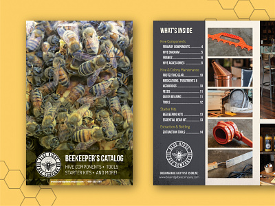 Beekeeping Catalog branding catalog catalog design design graphicdesign print print design social media design