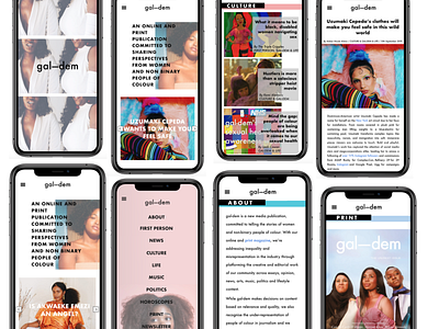 Gal-Dem Magazine App Design Concept app concept design ui ux