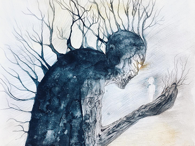 A monster calls amonstercalls art book bookillustration drawing film illustration patrckness pencil tradirionalart watercolor