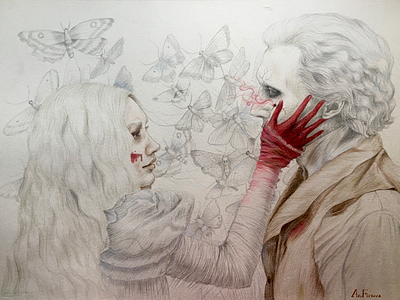 Crimson Peak art character illustration crimson peak fanart fantasy ghost girl illustration love pencil story illustration tell a story