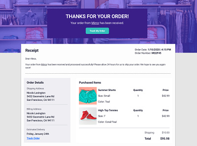 Reimagining the email receipt ui ux