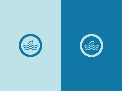Wave Shark Mark branding design flat icon illustration logo logo design logomark mark vector