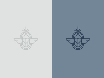 Diamond Bug branding design flat icon illustration logo logo design logomark mark vector