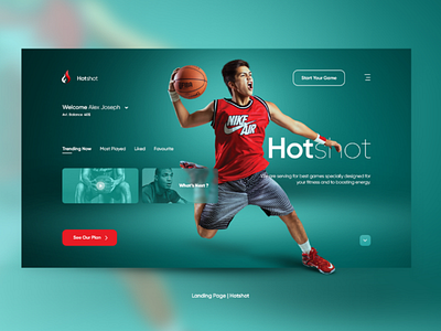 Landing Page | Hotshot 🏀 trending top design web