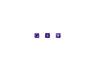 R Icons brand design brand identity branding branding concept custom lettering figma icons iconset inter layered logo logo design logomark parts pieces purple single letter wip