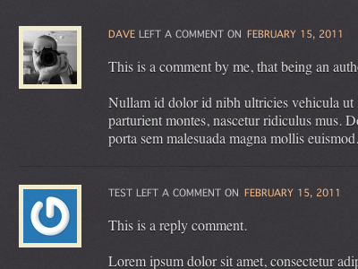 Contrast Passed antialiased avatar comments contrast list orange tileables webkit