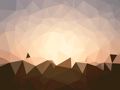 Sunset delaunay triangulation illustration photograph sunset svg vector