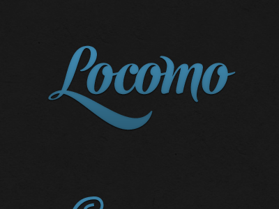 Locomo Script locomo labs logo script