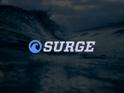 Surge experimenting icon logo water wip