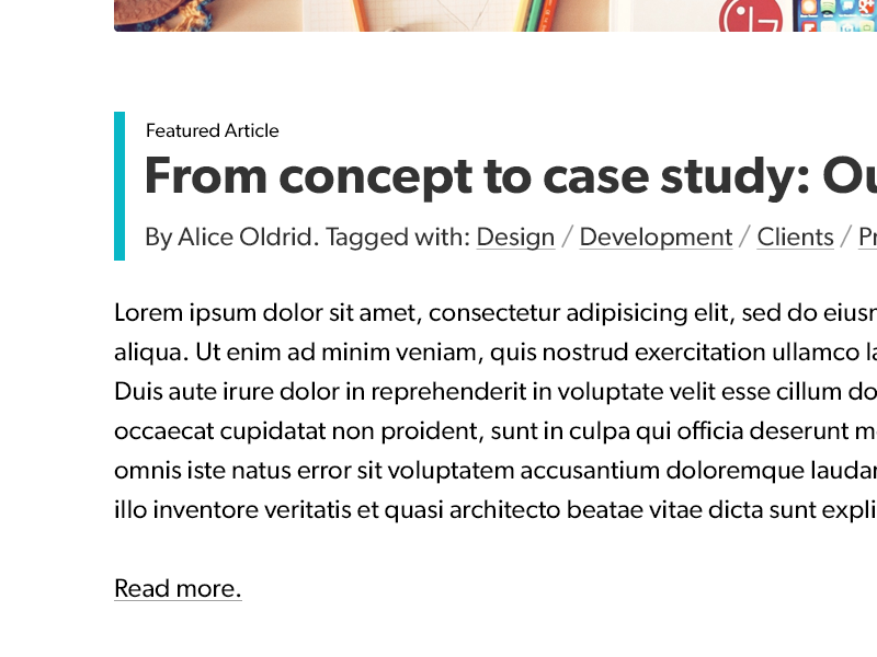 Featured Article meta tags gibson excerpt featured article blog