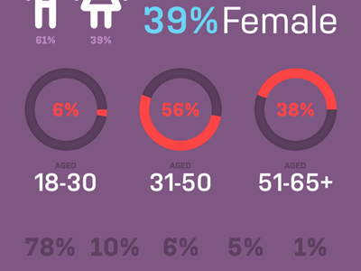 Demographics affinity designer infographic stats