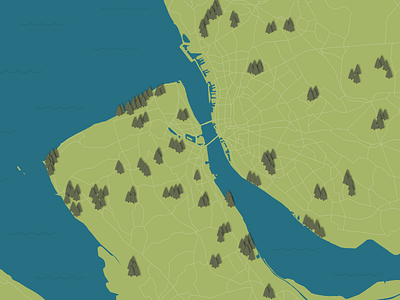 In-Progress Map affinity designer infographic liverpool map vector wirral