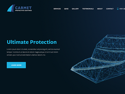 Carmet Coatings banner header hero illustration