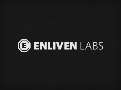 Type Revision enliven labs icon logo octagon rebrand redesign whitney