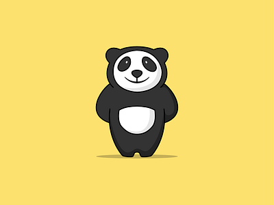 Digital Panda Sketch affinity designer character digital logo panda sketch wip