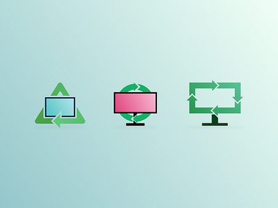 Computer Recycle Icons