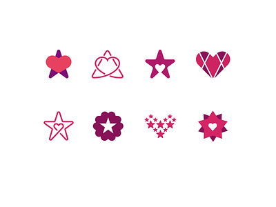 More ⭐️& ❤️Sketches branding figma heart hospice icon identity illustration logo star