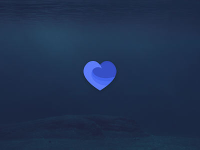 🌊❤️ Branding branding figma heart logo ocean recovery wave wellness
