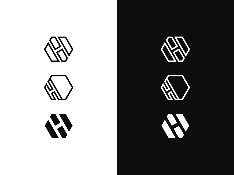 H Icon Branding hexagon exploration wip figma icon logomark branding