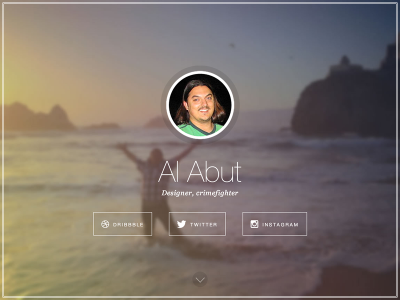 alabut.com v3 (intro) portfolio website personal ui ux web webdesign web design design fireworks png flat