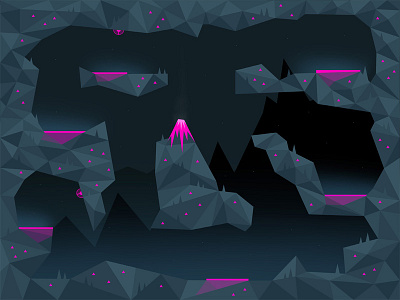 Heavy Rockets Volcano Map cave game heavy ios game low map polygon rockets shooter