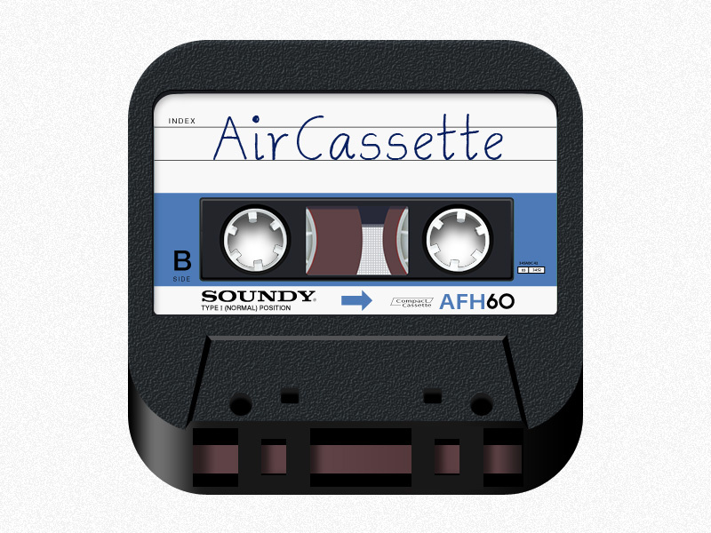 AirCassette App Icon by Jukka Forsten on Dribbble