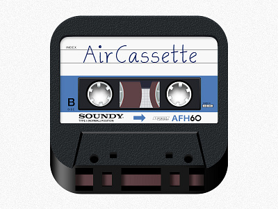 AirCassette App Icon aircassette app app icon cassette icon ios iphone player