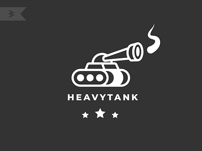 Heavy Tank awesome bechance branding creative design flat icon illustration logo tank typography vector