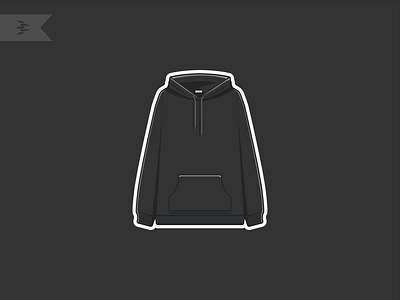 Hoodie awesome bechance cool creative design flat hoodie icon illustration logo minimalist simple ui ux vector