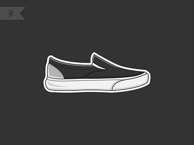 Vans Shoes abstract logo awesome bechance branding cool creative design flat icon logo minimalist shoes vans vector