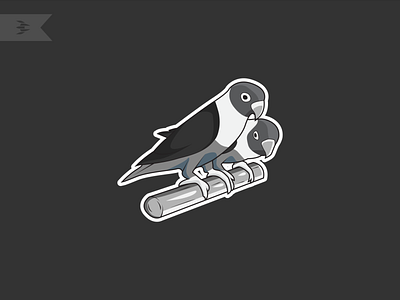 Bird animation awesome bechance bird branding cool couple creative design flat icon illustration logo minimalist vector