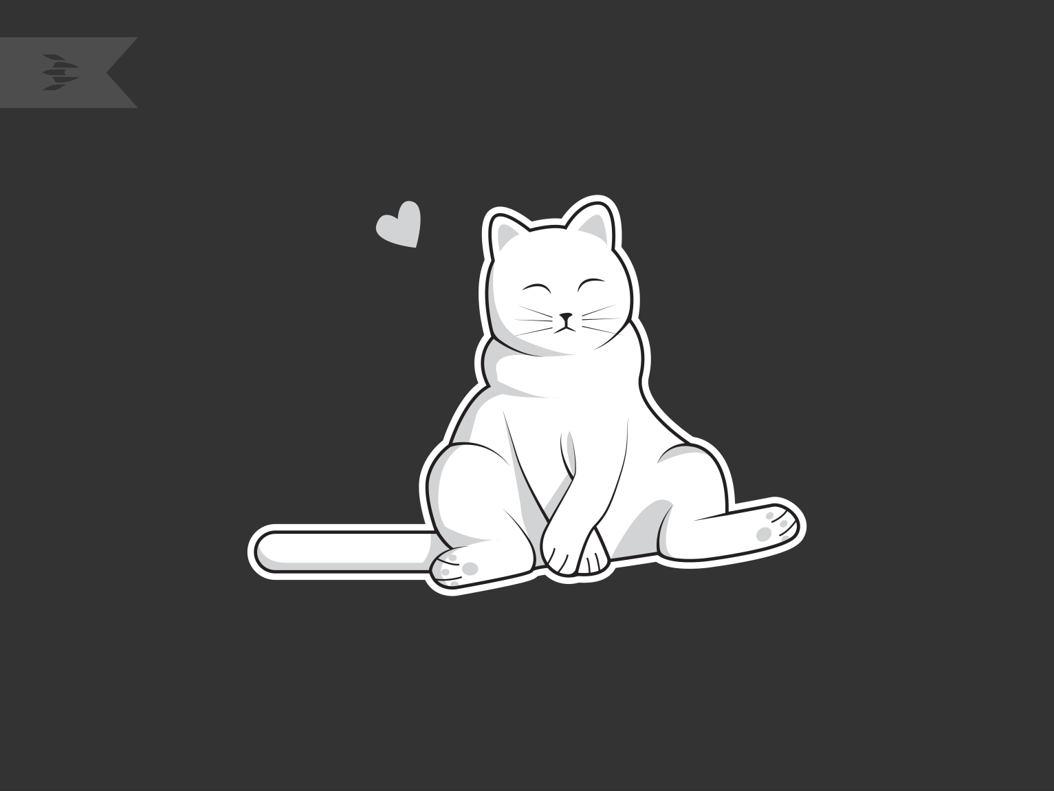 White Cat by Bechance on Dribbble