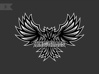 King of Chaos awesome bechance bird branding chaos cool creative design esport esportlogo flat icon illustration king logo phoenix sport vector