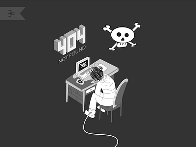 Home Schooling 404 not found 404 page awesome bechance confused cool creative design error flat home schooling illustration reality sad simple skull social media study typography vector